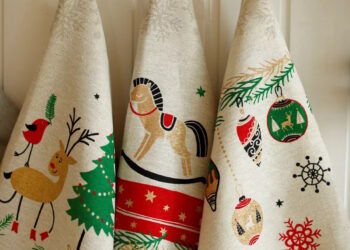 новогодние полотенца