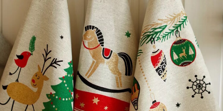 новогодние полотенца