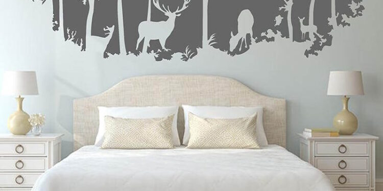 Спальня в стиле ZEN: выбираем наклейки на стену