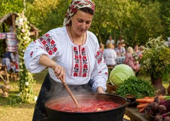 приготування борщу на природі