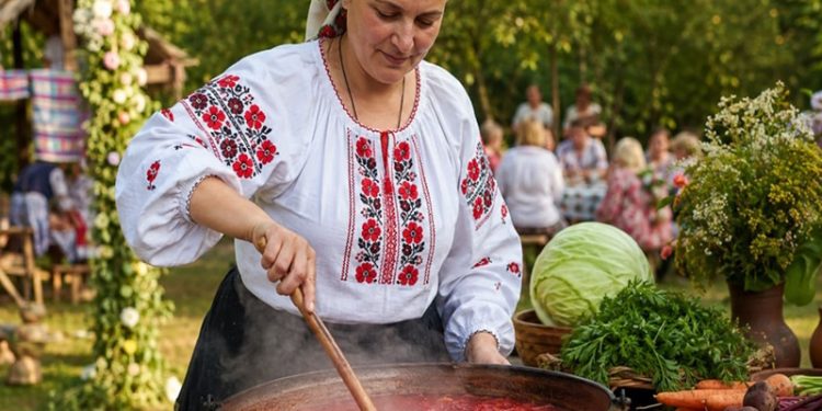 приготування борщу на природі